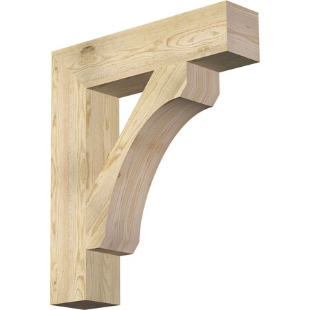 Ekena Millwork Legacy Block Rough Sawn Bracket, Douglas Fir, 6"W x 28"D x 32"H BKT06X28X32LEC05RDF
